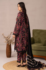 3-PC Printed Staple Shirt with Staple Dupatta and Trouser NYS4-04
