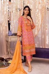 3 Pc Charizma Unstitched Luxury Embroidered Eid Collection ED23-05