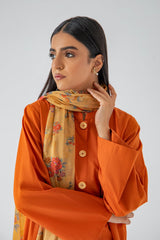 3-Pc Plain Lawn Shirt with Qlot Trouser & Chiffon Dupatta SCPG-3-123-A