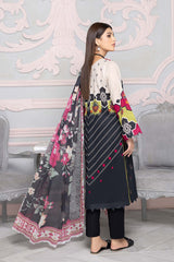 3-Pc Printed Lawn Unstitched With Chiffon Dupatta CP22-94