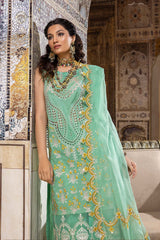 3-Pc Unstitched Embroidered Lawn With Embellished Dupatta ED22-11