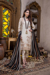 3 Pc Unstitched Embroidered Leather Jacquard CLJ-11