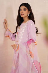 3-PC Embroidered Lawn Shirt with Organza Dupatta an Trouser CNP21-056