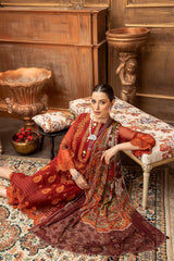 3 Pc Unstitched Embroidered Chiffon with Dupatta VSL-02