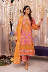 3 Pc Charizma Unstitched Luxury Embroidered Eid Collection ED23-05