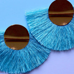 BLUE TASSELS EARRINGS ER-125