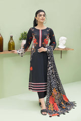 3-Pc Printed Lawn Unstitched With Voil Dupatta CP22-043