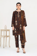 3-PC Unstitched Printed Lawn Shirt with Chiffon Dupatta and Trouser CPS3-30
