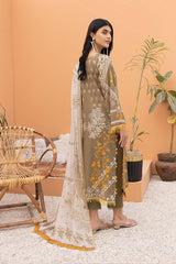 3-Pc Printed Lawn Unstitched With Voil Dupatta CP22-041