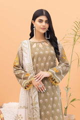3-Pc Printed Lawn Unstitched With Voil Dupatta CP22-041