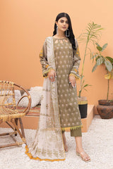 3-Pc Printed Lawn Unstitched With Voil Dupatta CP22-041
