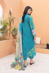 3-Pc Printed Lawn Unstitched With Voil Dupatta CP22-040
