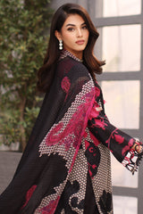 3-PC Unstitched Embroibered Lawn Shirt with Printed Chiffon Dupatta CCS4-06