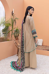 3-Pc Printed Lawn Unstitched With Voil Dupatta CP22-039