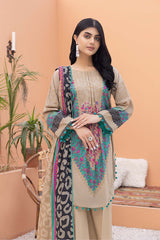3-Pc Printed Lawn Unstitched With Voil Dupatta CP22-039