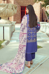 3-Pc Printed Lawn Unstitched With Chiffon Dupatta CP22-71