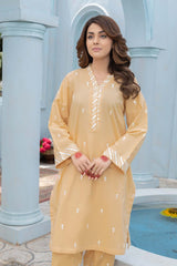 2 PC Embroidered Lawn Shirt With Cotton Shalwar CNP22-58