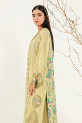 3-Pc Charizma Unstitched Embroidered Lawn With Printed Chiffon Dupatta RM3-19