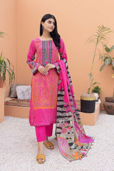 3-Pc Printed Lawn Unstitched With Voil Dupatta CP22-036