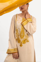 3-PC Embroidered Cotton Shirt with Karandi Dupatta and Trouser CNP-3-230
