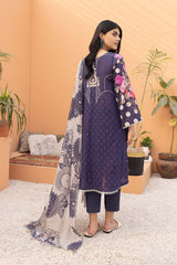 3-Pc Printed Lawn Unstitched With Voil Dupatta CP22-035