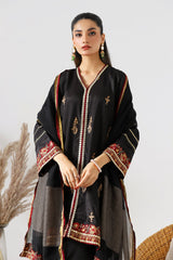 3-PC  Embroidered Raw-Silk Shirt with Zari Dupatta and Trouser CMA-3-70