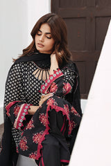 3-PC Unstitched Printed Lawn Shirt with Embroidered Chiffon Dupatta and Trouser AS4-17