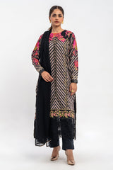 3-PC Embroidered Lawn Shirt with Chiffon Dupatta and Trouser EDP-3-46