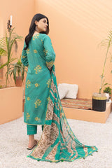 3-Pc Printed Lawn Unstitched With Voil Dupatta CP22-033