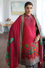3-Pc Charizma Unstitched Linen with Printed Wool Shawl CPW3-13