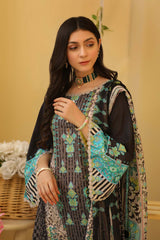 3-Pc Printed Lawn Unstitched With Lawn Dupatta CP22-90