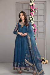 3 Pc Embroidered Organza Suit CMA21-11