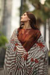 3-pc Unstitched Embroidered Printed Staple DSCW5-23