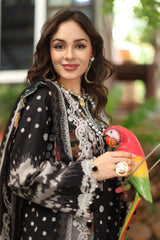 3-PC Unstitched Embroidered Lawn Collection AN5-09