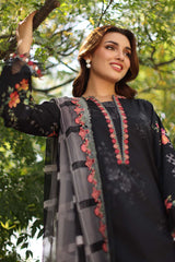 3-PC Unstitched Embroidered  Lawn  SLC27-08