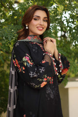 3-PC Unstitched Embroidered  Lawn  SLC27-08