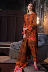 3-PC Printed Khaddar Shirt with Printed Khaddar Dupatta suit CPW4-07 P