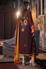 3-PC Printed Khaddar Shirt with Printed Khaddar Dupatta suit CPW4-06 P