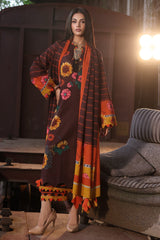 3-PC Printed Khaddar Shirt with Printed Khaddar Dupatta suit CPW4-06 P