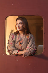 3-PC Unstitched Printed Khaddar Shirt with Printed Khaddar Dupatta CPW4-01