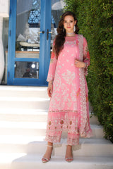 3-PC UNSTITCHED EMBROIDERED LAWN SHIRT WITH EMBROIDERED CHIFFON DUPATTA  CN4-12