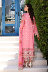 3-PC UNSTITCHED EMBROIDERED LAWN SHIRT WITH EMBROIDERED CHIFFON DUPATTA  CN4-12