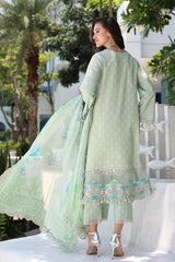 3-PC UNSTITCHED EMBROIDERED LAWN SHIRT WITH EMBROIDERED CHIFFON DUPATTA  CN4-16