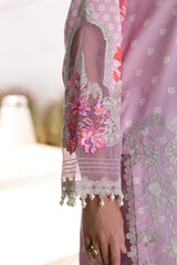 3-PC UNSTITCHED EMBROIDERED LAWN SHIRT WITH EMBROIDERED CHIFFON DUPATTA  CN4-15