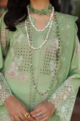 3-PC Unstitched Embroidered Lawn Shirt with Embroidered Chiffon Dupatta and Trouser AS4-31