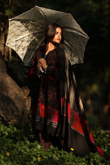 3-PC Unstitched Embroidered Linen Collection ANW6-17