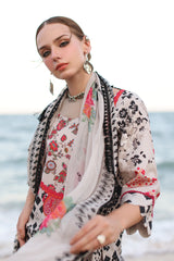 3-PC Printed Lawn Shirt with Chiffon Dupatta and Trouser CPS-AS4-03