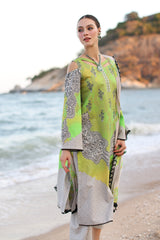 3-PC Printed Lawn Shirt with Printed Chiffon Dupatta and Trouser CPS-AS4-02