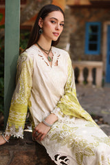 3-PC Unstitched Embroidered Lawn Shirt with Embroidered Chiffon Dupatta and Trouser CRS4-12