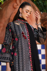 3-Pc Unstitched Printed Lawn with Embroidered Chiffon Dupatta PM4-35